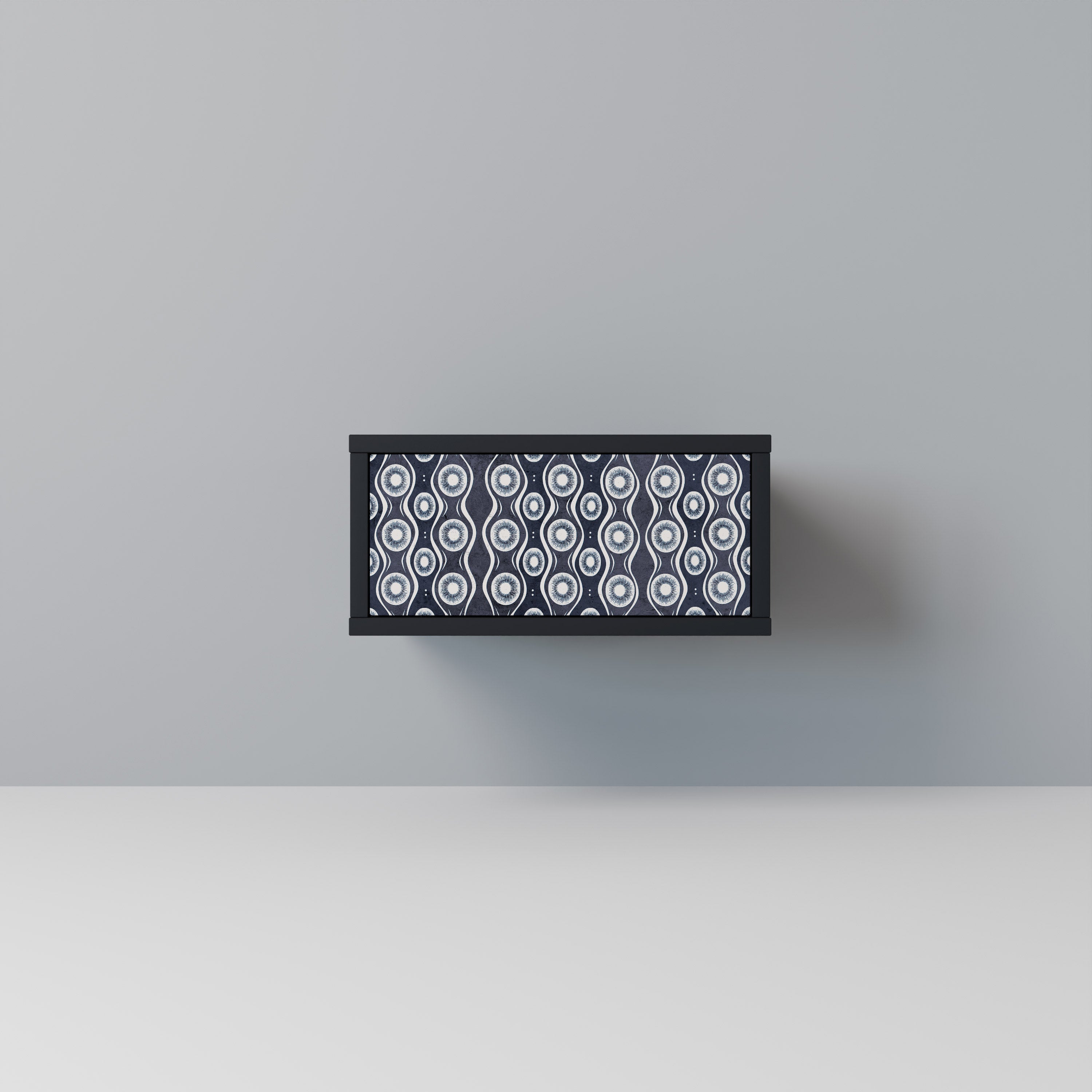 GRAPHITE EYES Mesa de Cabeceira em Acabamento Preto