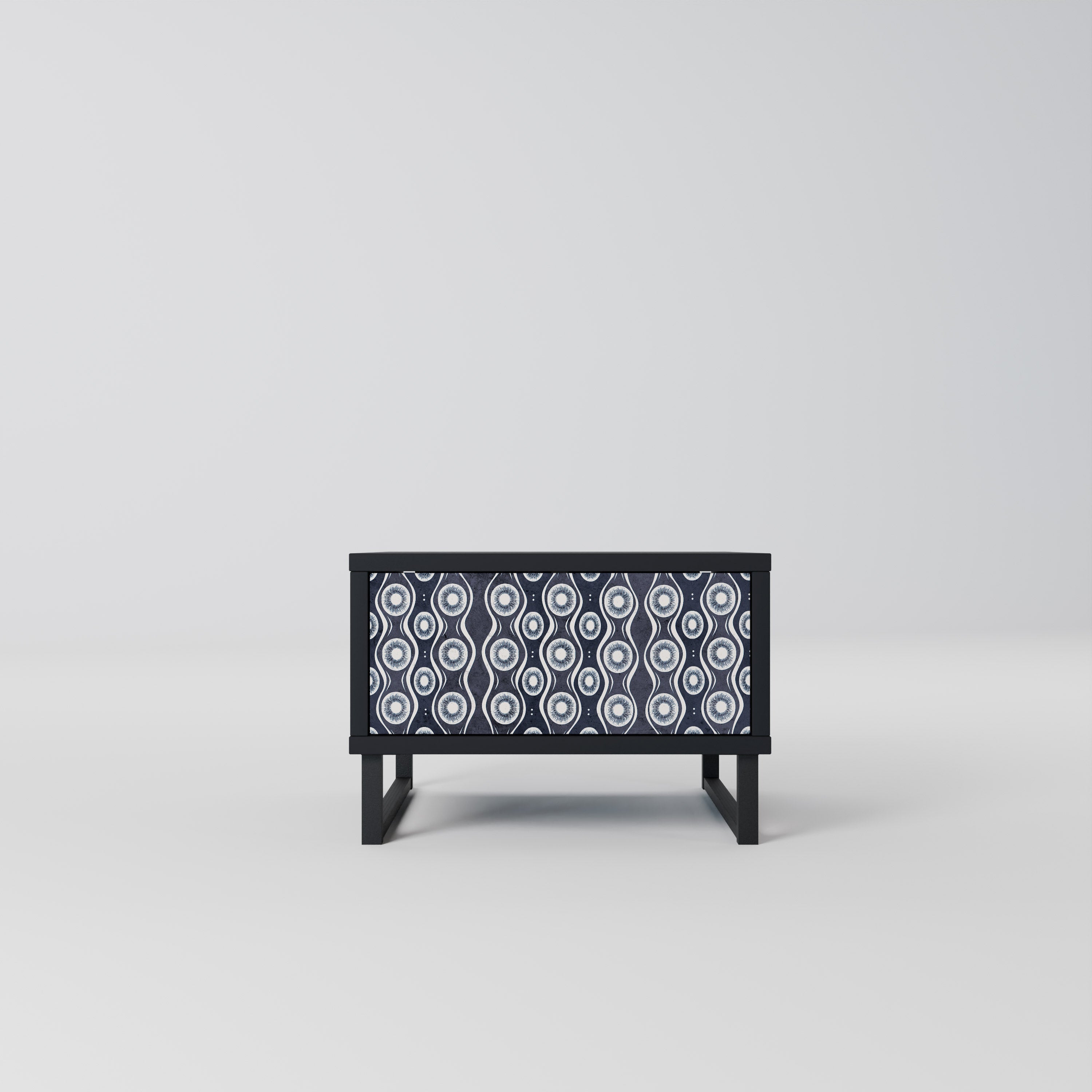 GRAPHITE EYES Mesa de Cabeceira em Acabamento Preto