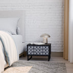 GRAPHITE EYES Mesa de Cabeceira em Acabamento Preto