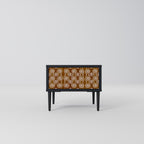 BROWN EYES Mesa de Cabeceira em Acabamento Preto