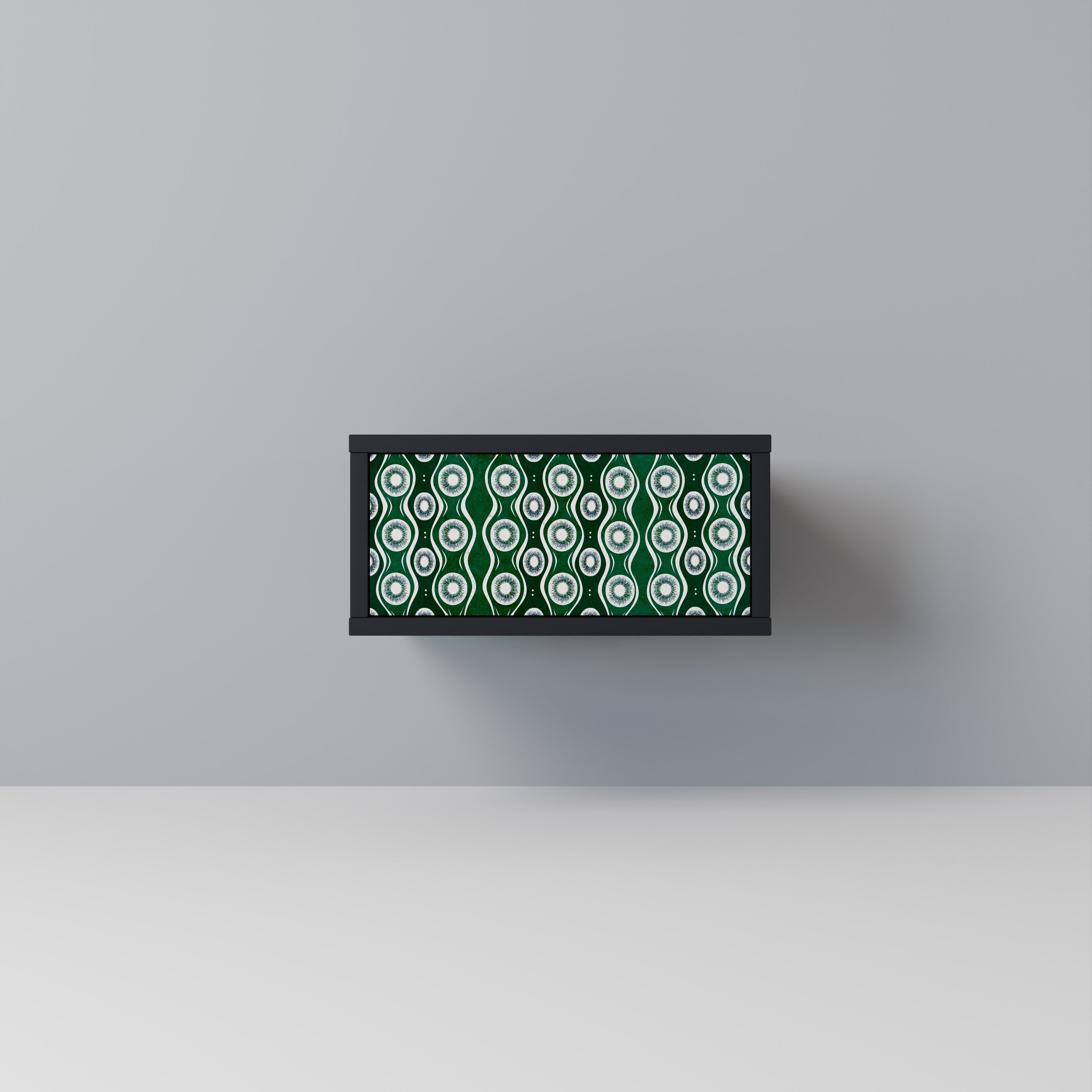 GREEN EYES Mesa de Cabeceira em Acabamento Preto