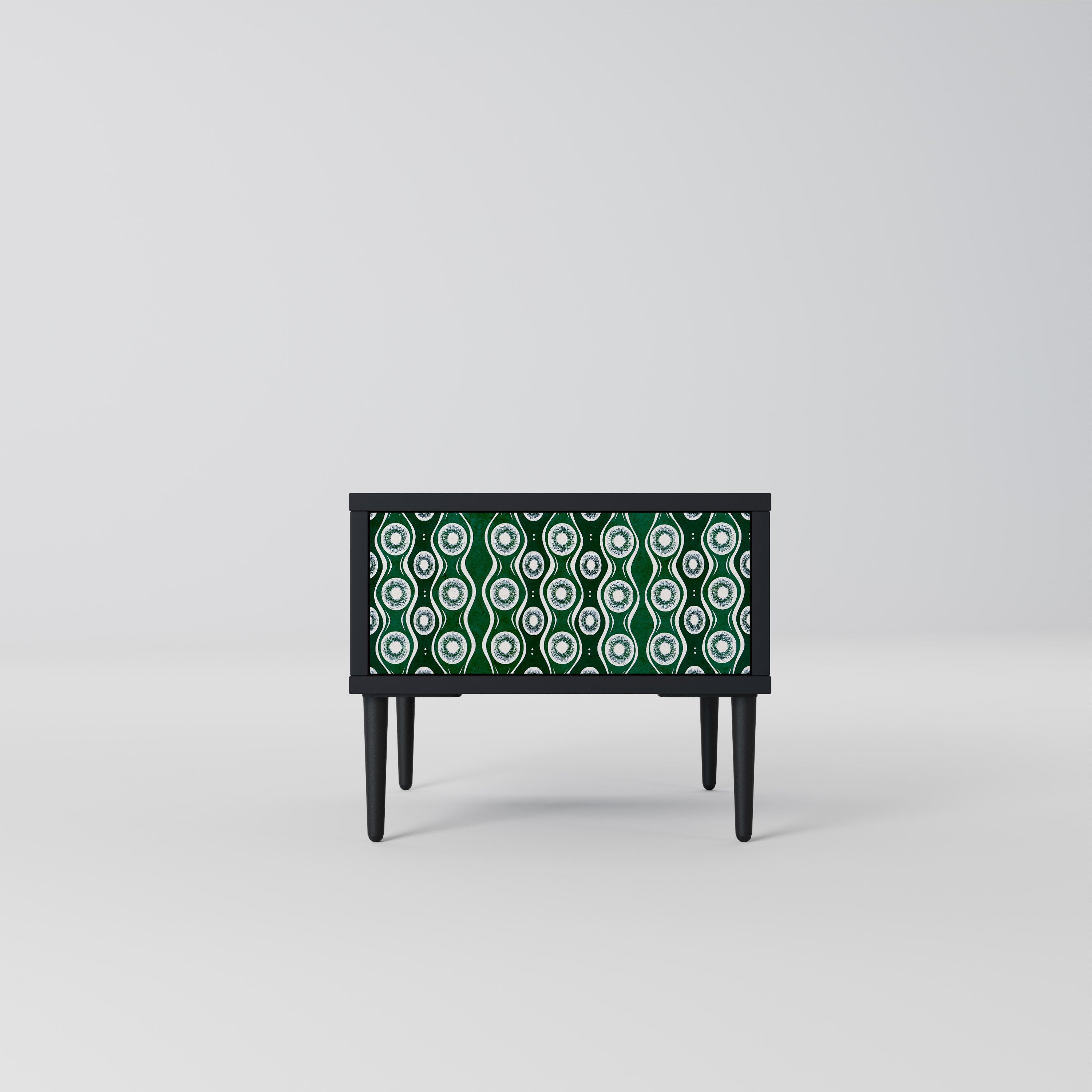 GREEN EYES Mesa de Cabeceira em Acabamento Preto