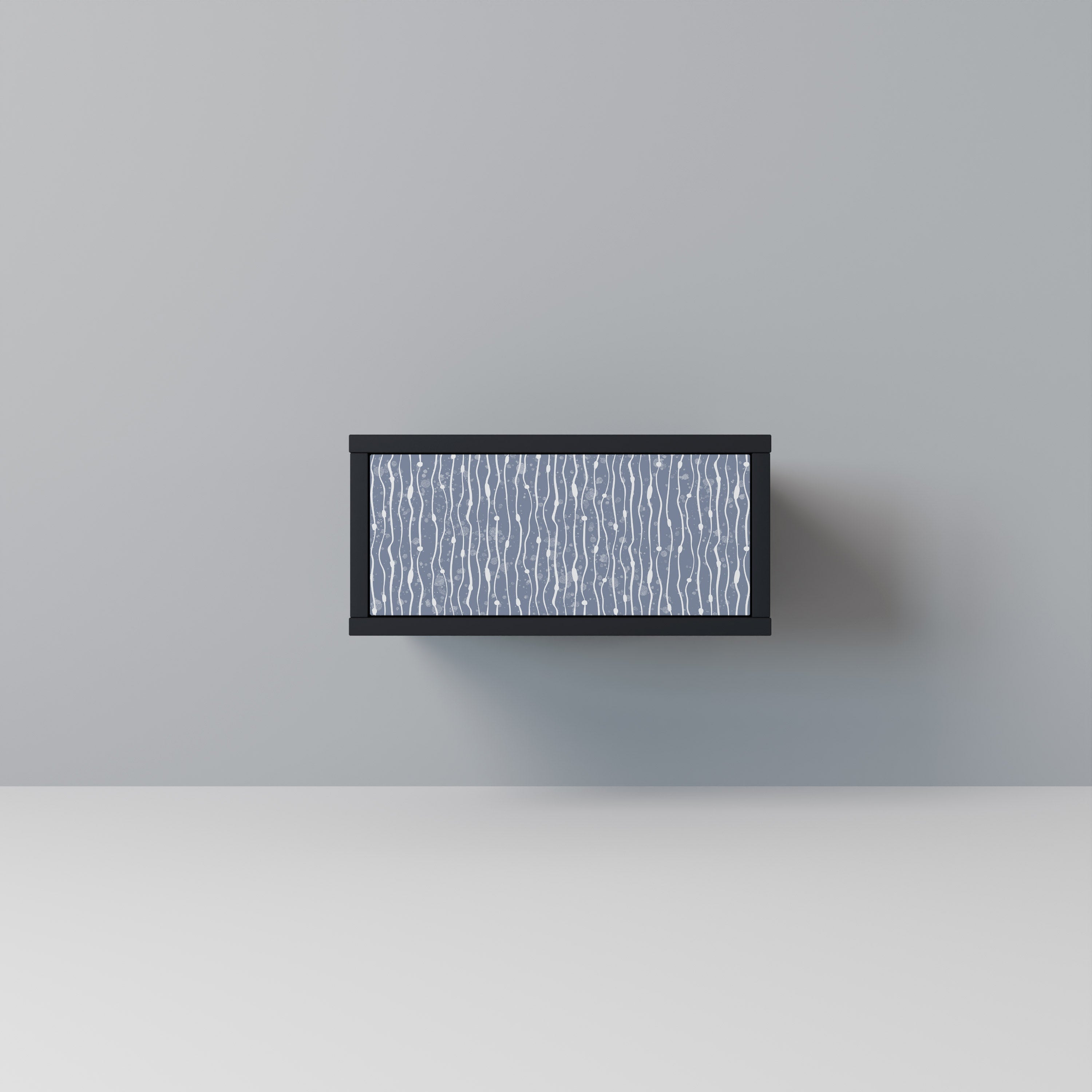 GRAPHITE RAIN Mesa de Cabeceira em Acabamento Preto