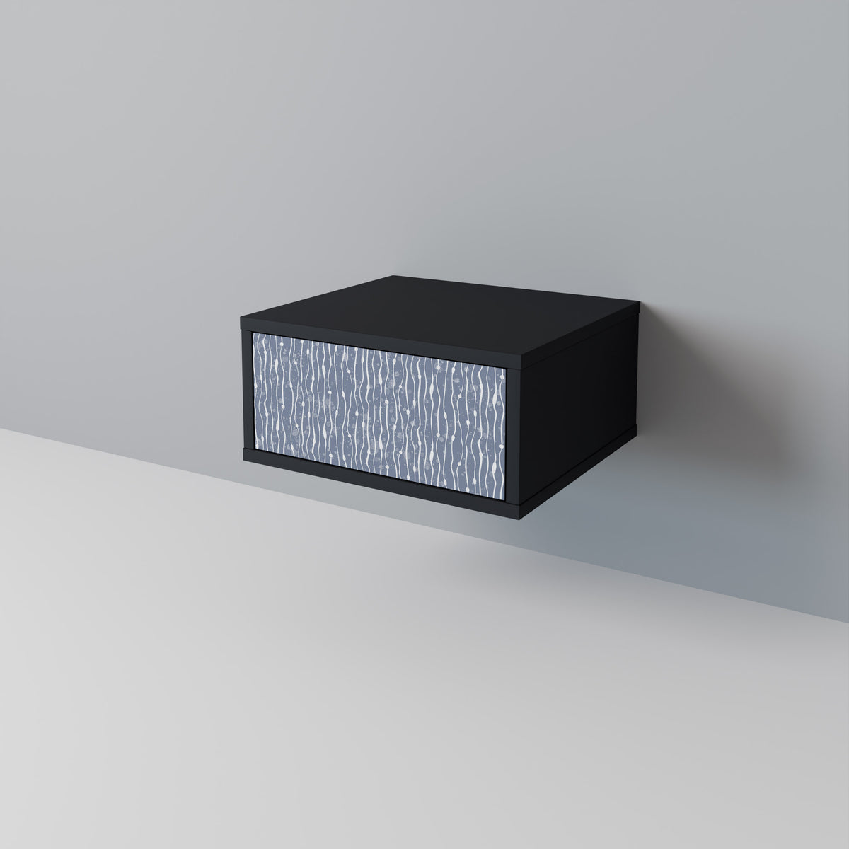 GRAPHITE RAIN Mesa de Cabeceira com Gaveta