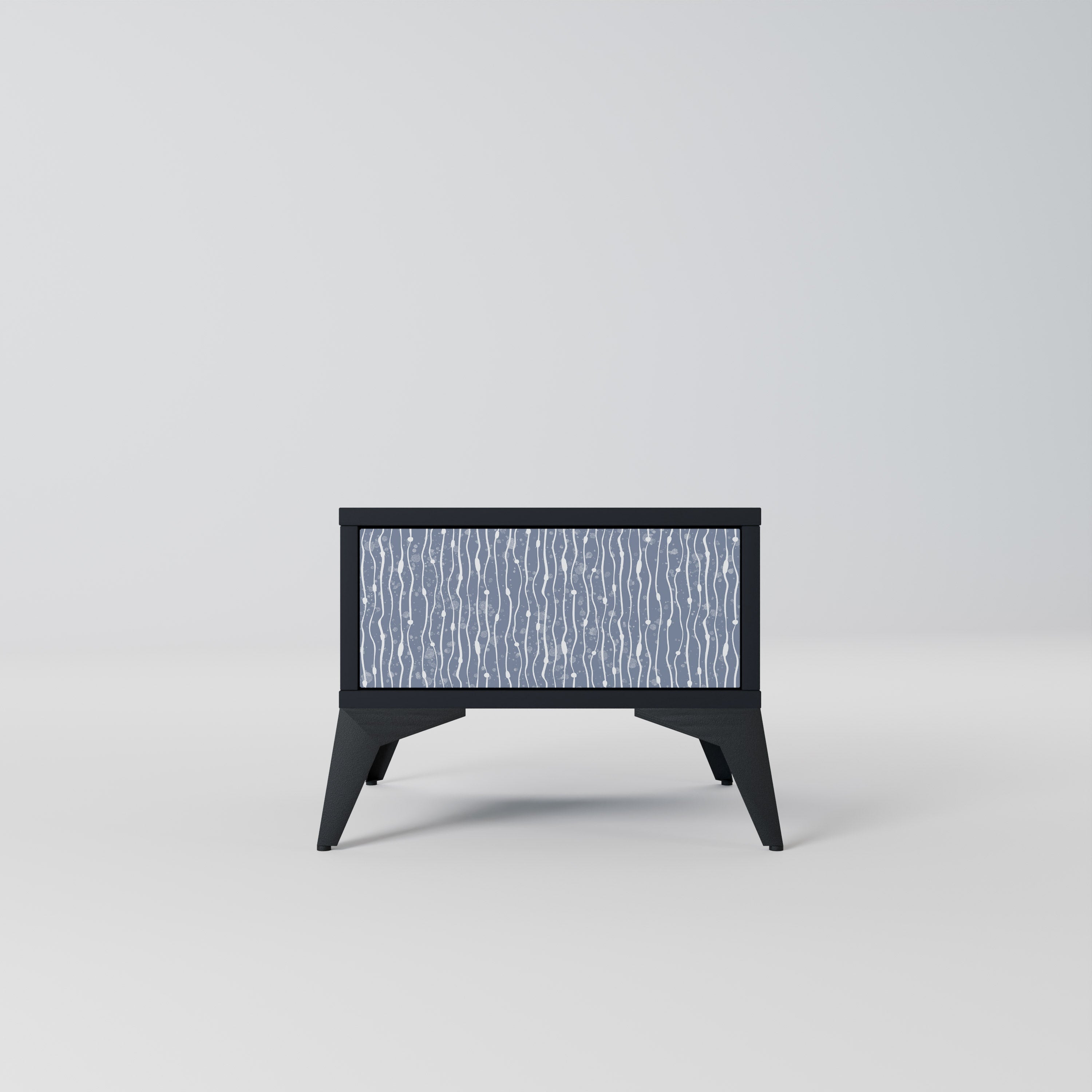 GRAPHITE RAIN Mesa de Cabeceira em Acabamento Preto