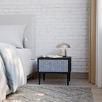 GRAPHITE RAIN Mesa de Cabeceira em Acabamento Preto