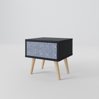 GRAPHITE RAIN Mesa de Cabeceira com Gaveta