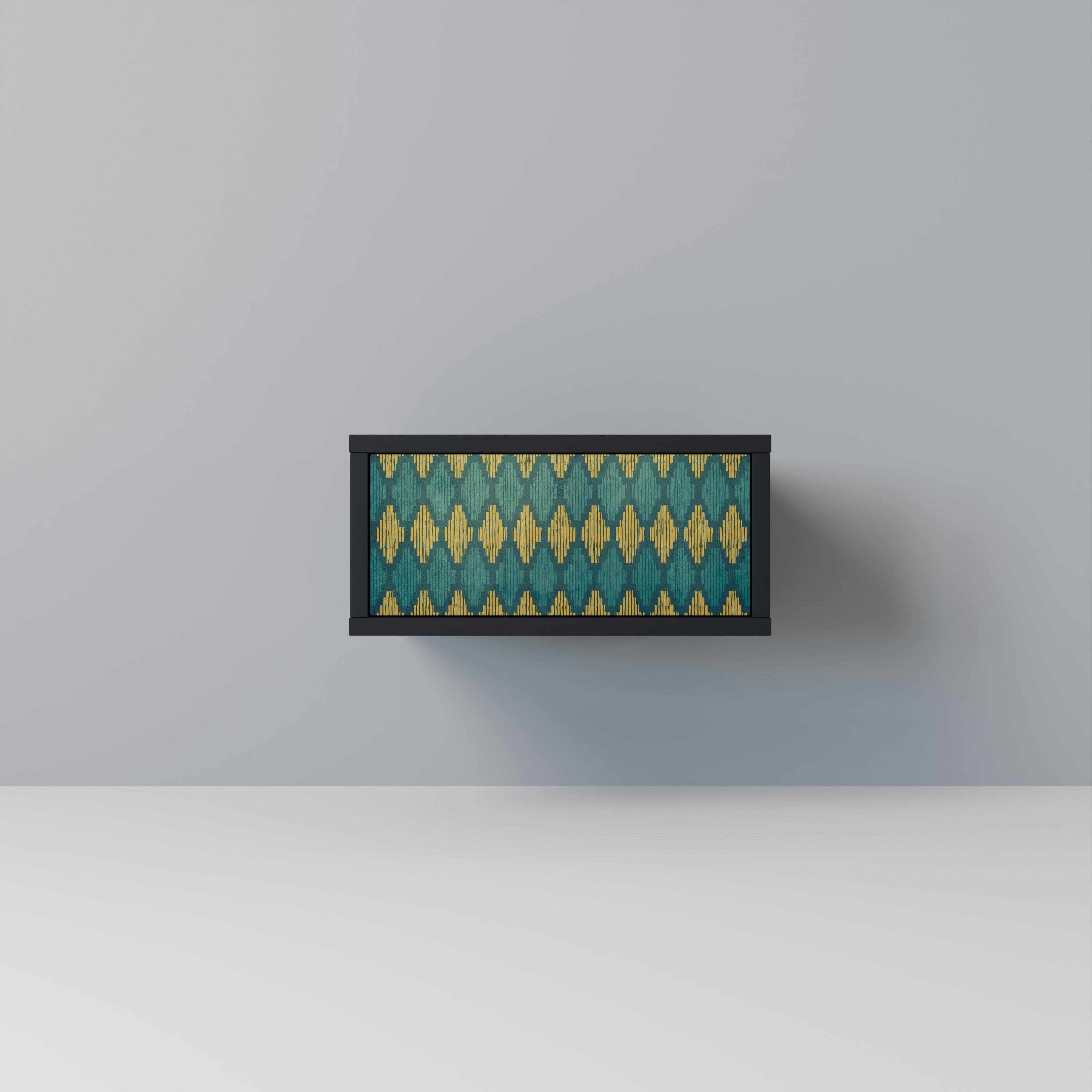 POLYGONS Mesa de Cabeceira em Acabamento Preto