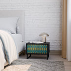 POLYGONS Mesa de Cabeceira em Acabamento Preto