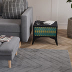 POLYGONS Mesa de Cabeceira em Acabamento Preto