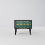 POLYGONS Mesa de Cabeceira em Acabamento Preto