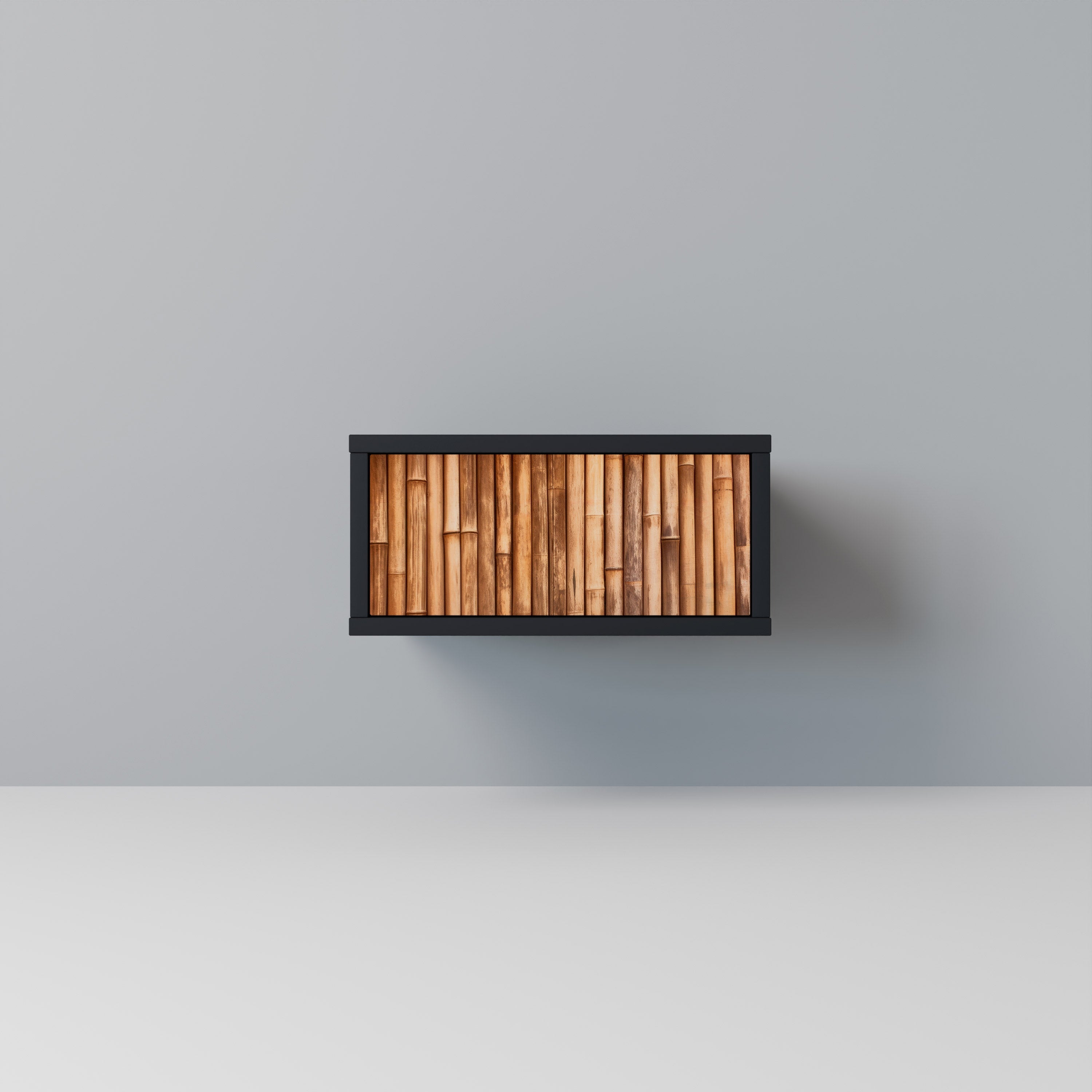 NATURAL WOOD Mesa de Cabeceira em Acabamento Preto