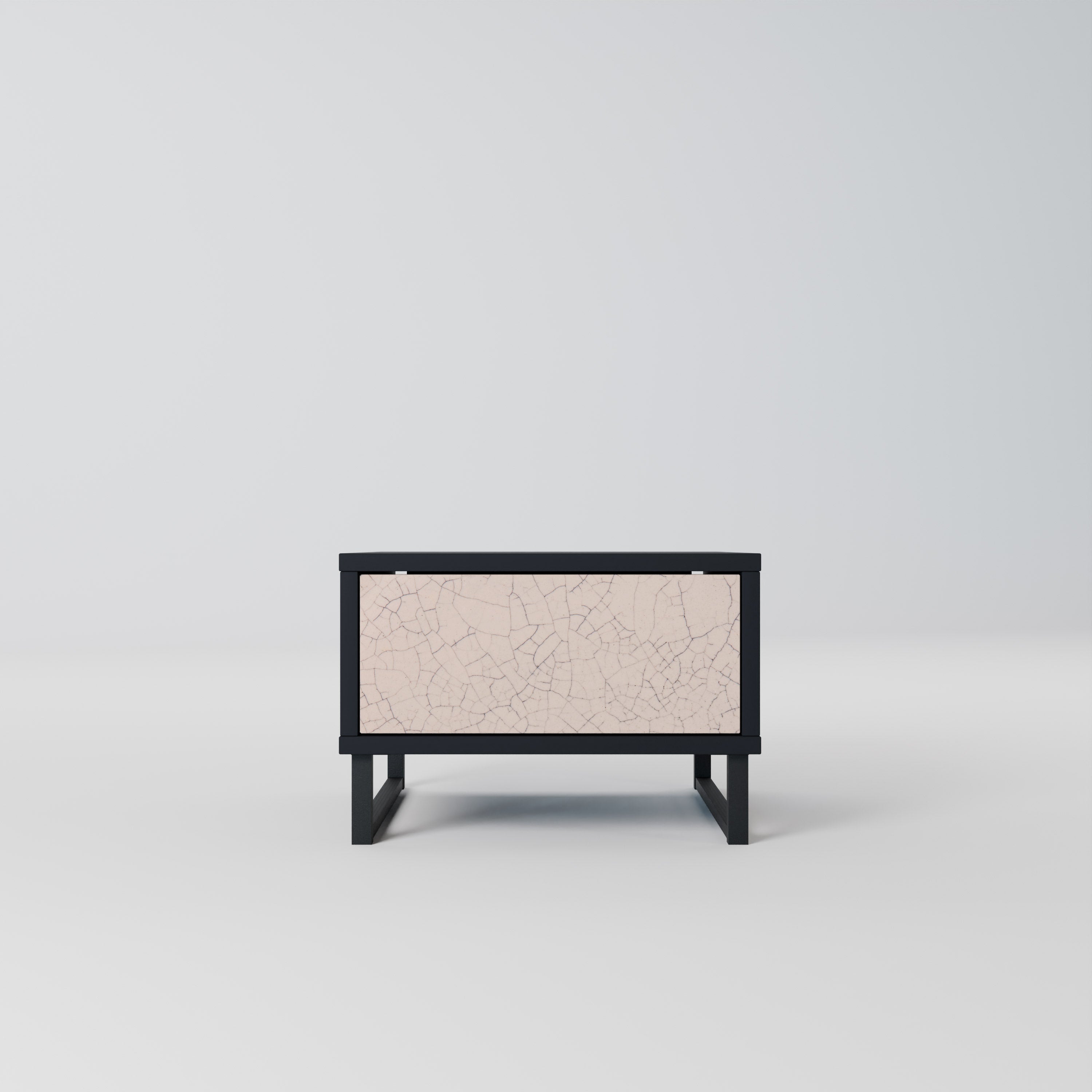 CERAMIC TEXTURE Mesa de Cabeceira em Acabamento Preto