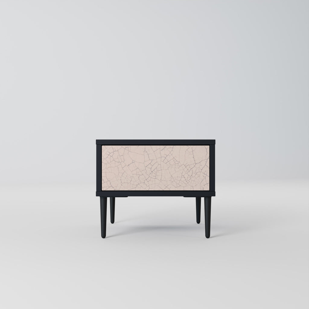 CERAMIC TEXTURE Mesa de Cabeceira em Acabamento Preto