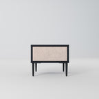 CERAMIC TEXTURE Mesa de Cabeceira em Acabamento Preto