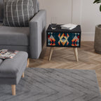 CRACKED ILLUSION Mesa de Cabeceira em Acabamento Preto