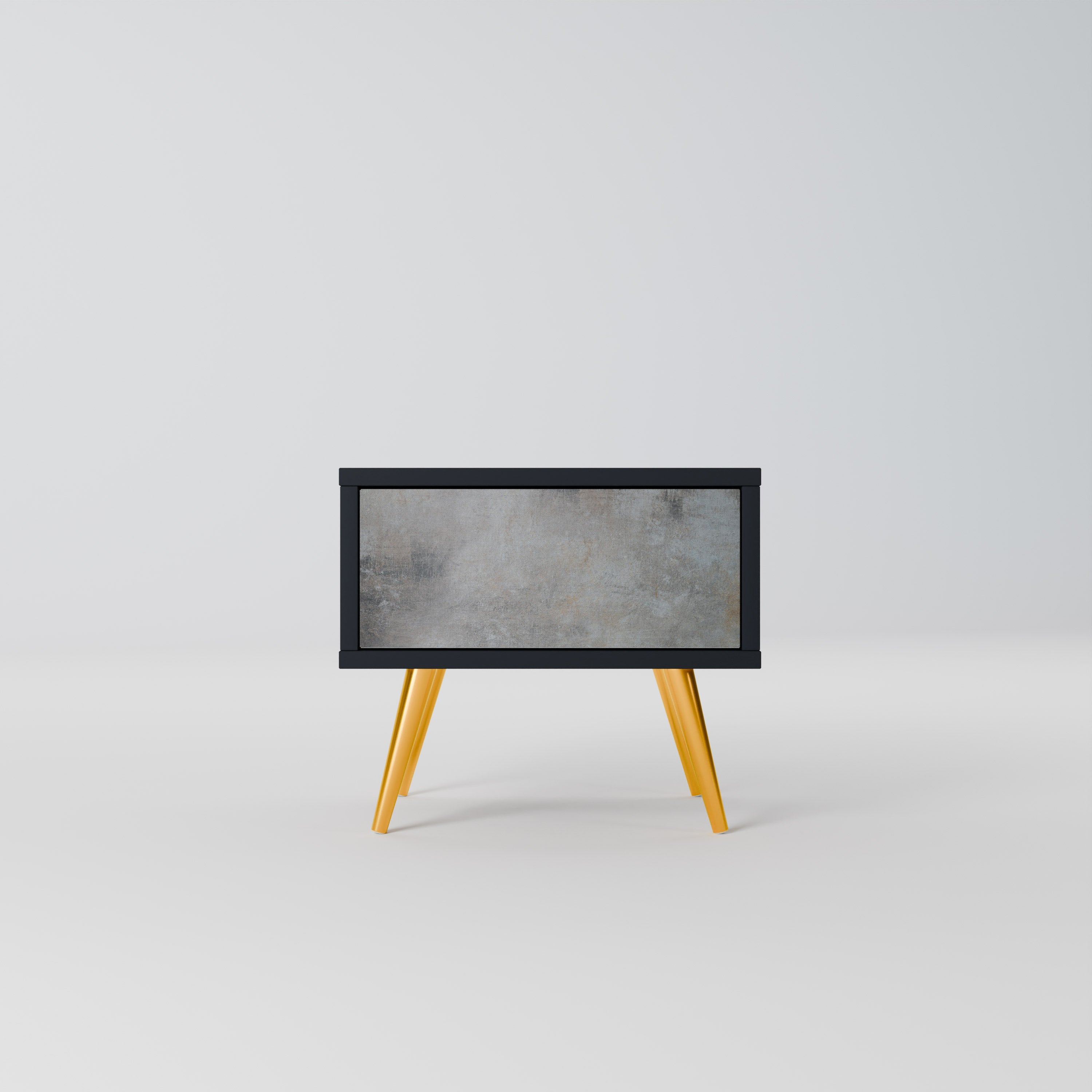 CONCRETE WALL Mesa de Cabeceira em Acabamento Preto