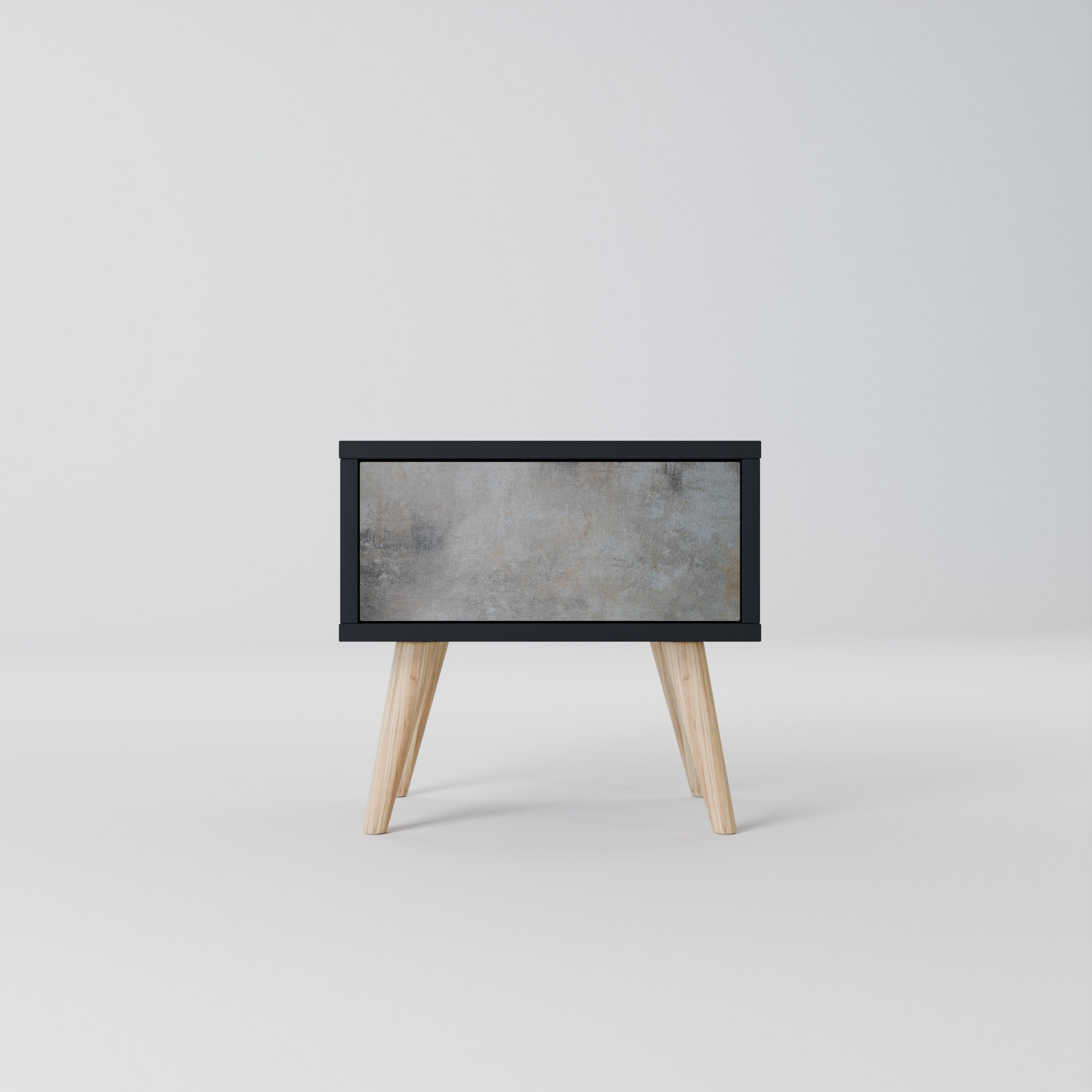 CONCRETE WALL Mesa de Cabeceira em Acabamento Preto