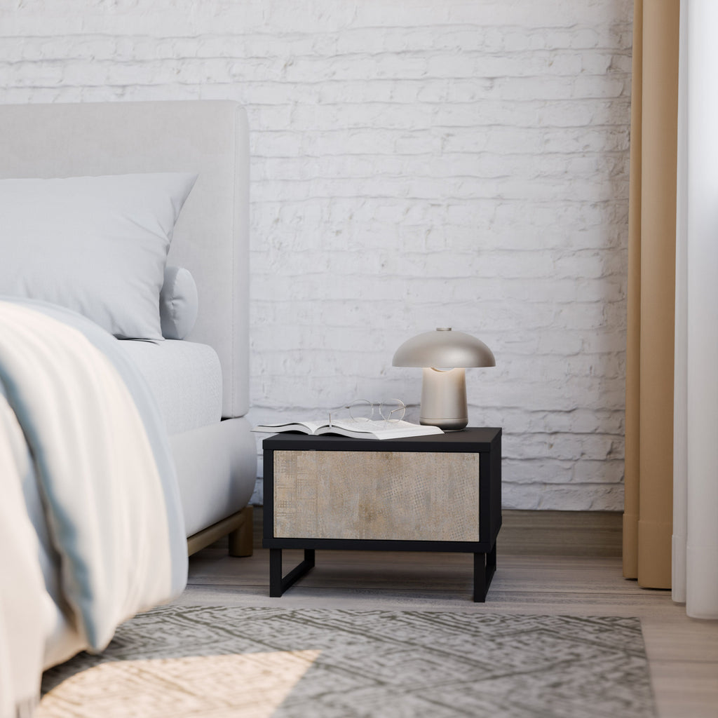 SCREEN ERROR Mesa de Cabeceira em Acabamento Preto