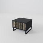 AZTEC Mesa de Cabeceira em Acabamento Preto