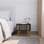 AZTEC Mesa de Cabeceira em Acabamento Preto