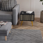 AZTEC Mesa de Cabeceira em Acabamento Preto