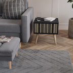 AZTEC Mesa de Cabeceira em Acabamento Preto