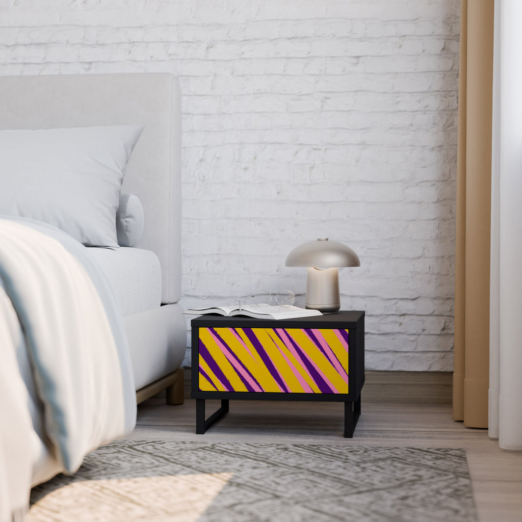 DREAMS COME TRUE Mesa de Cabeceira em Acabamento Preto