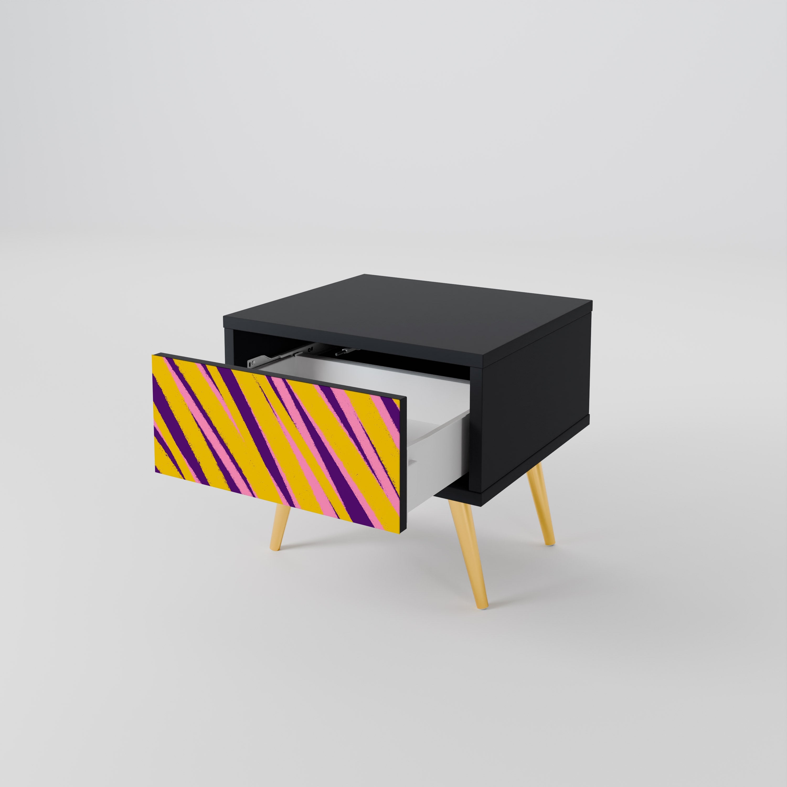 DREAMS COME TRUE Mesa de Cabeceira em Acabamento Preto