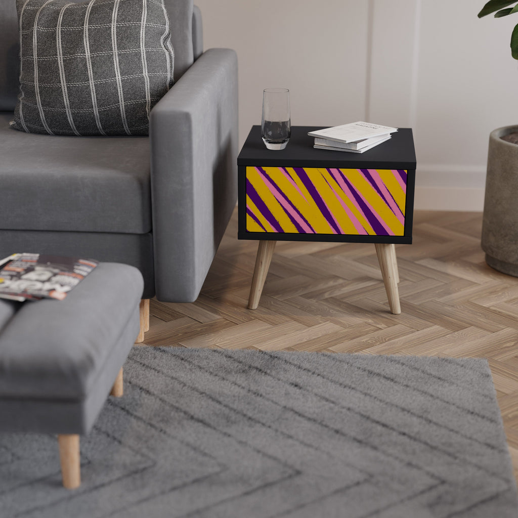 DREAMS COME TRUE Mesa de Cabeceira em Acabamento Preto