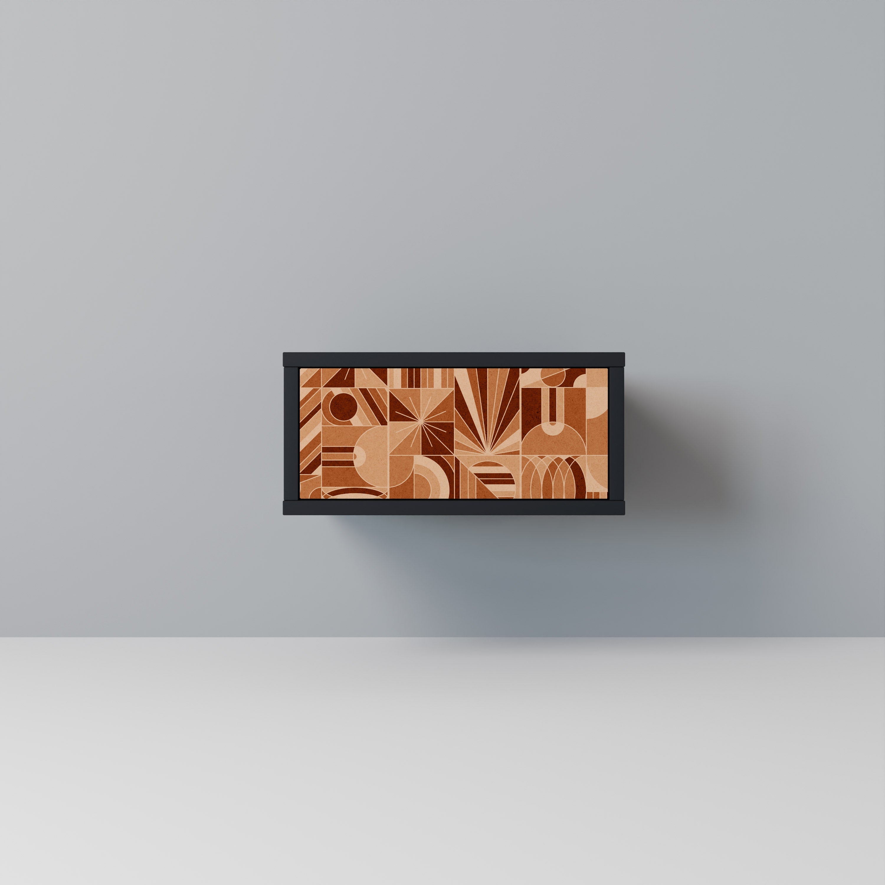 PRISM MOSAIC Mesa de Cabeceira em Acabamento Preto