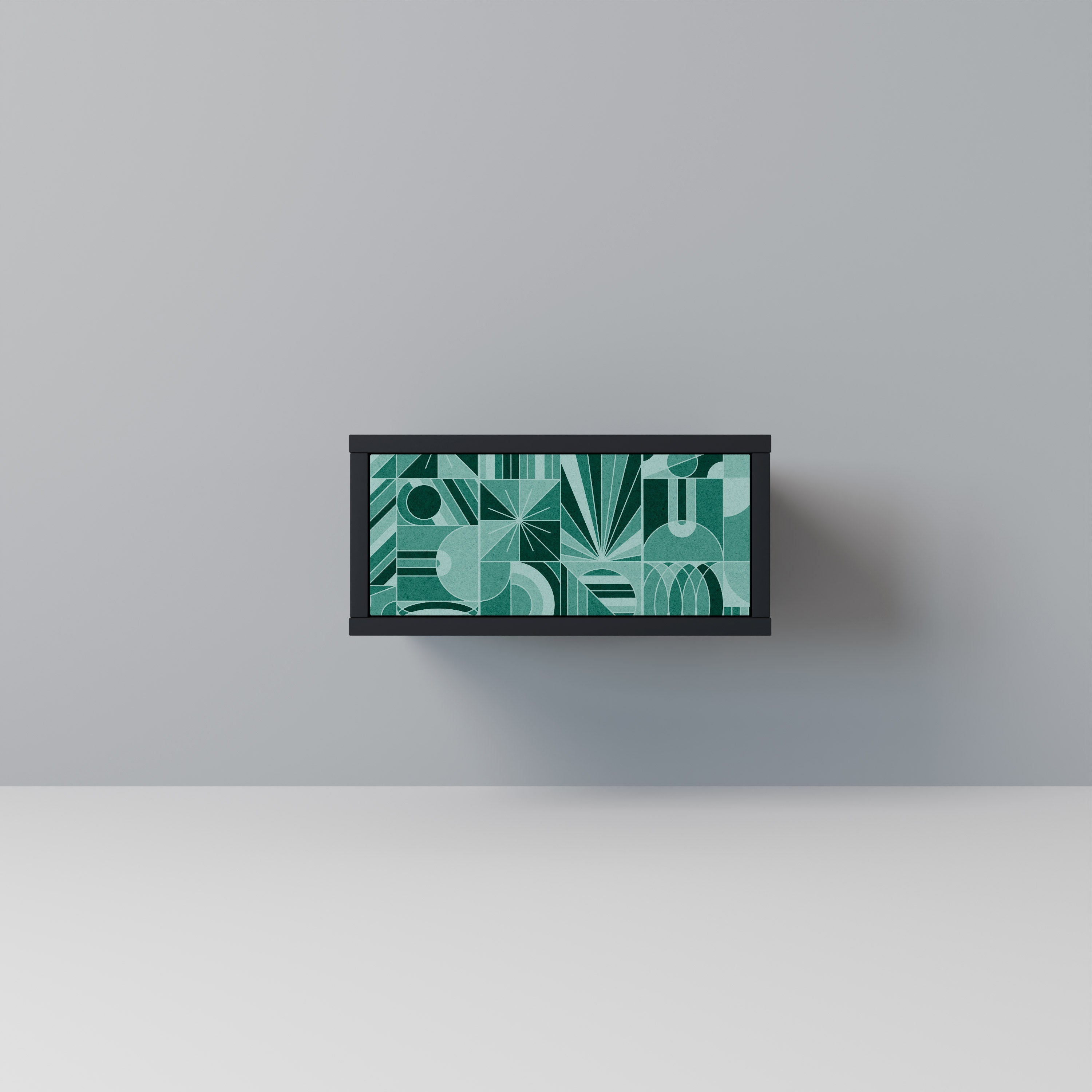 HARMONIC GRID Mesa de Cabeceira em Acabamento Preto