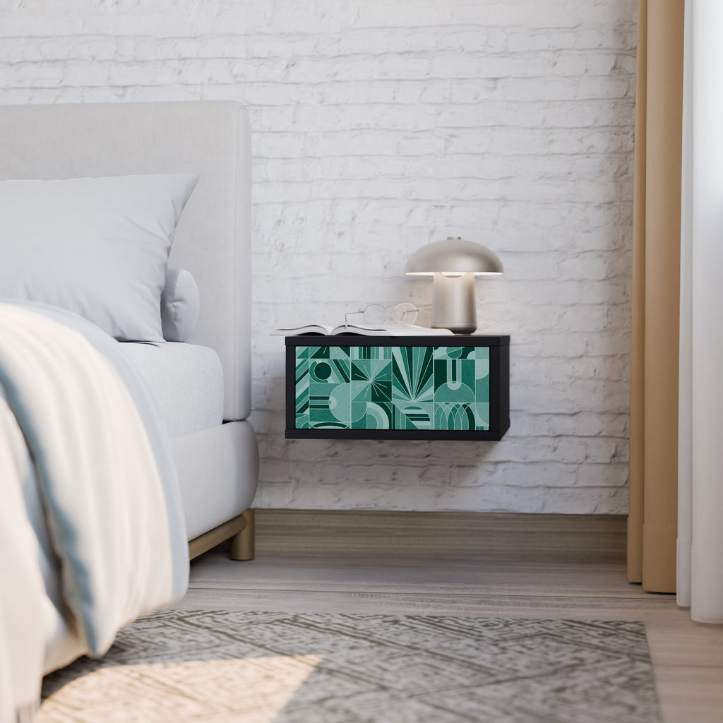 HARMONIC GRID Mesa de Cabeceira em Acabamento Preto