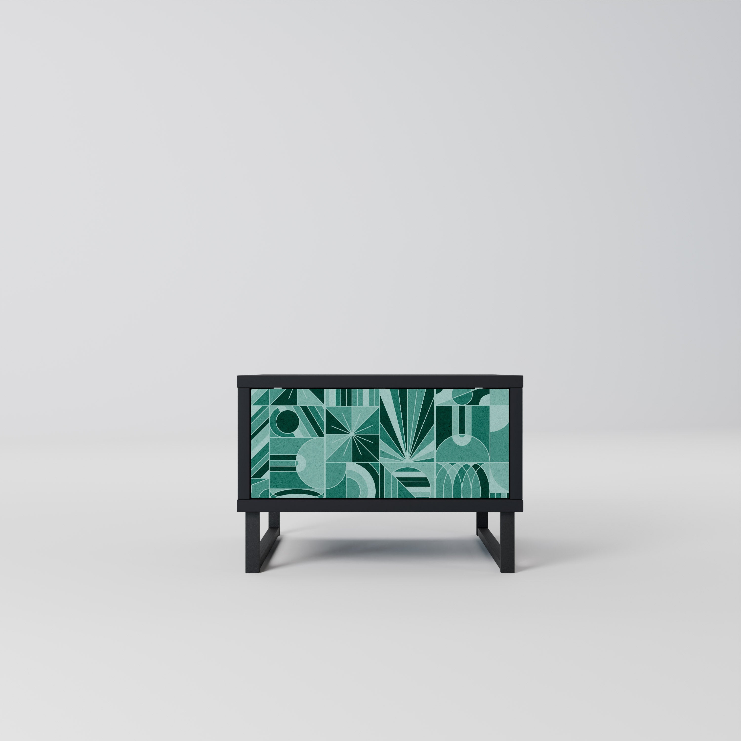 HARMONIC GRID Mesa de Cabeceira em Acabamento Preto