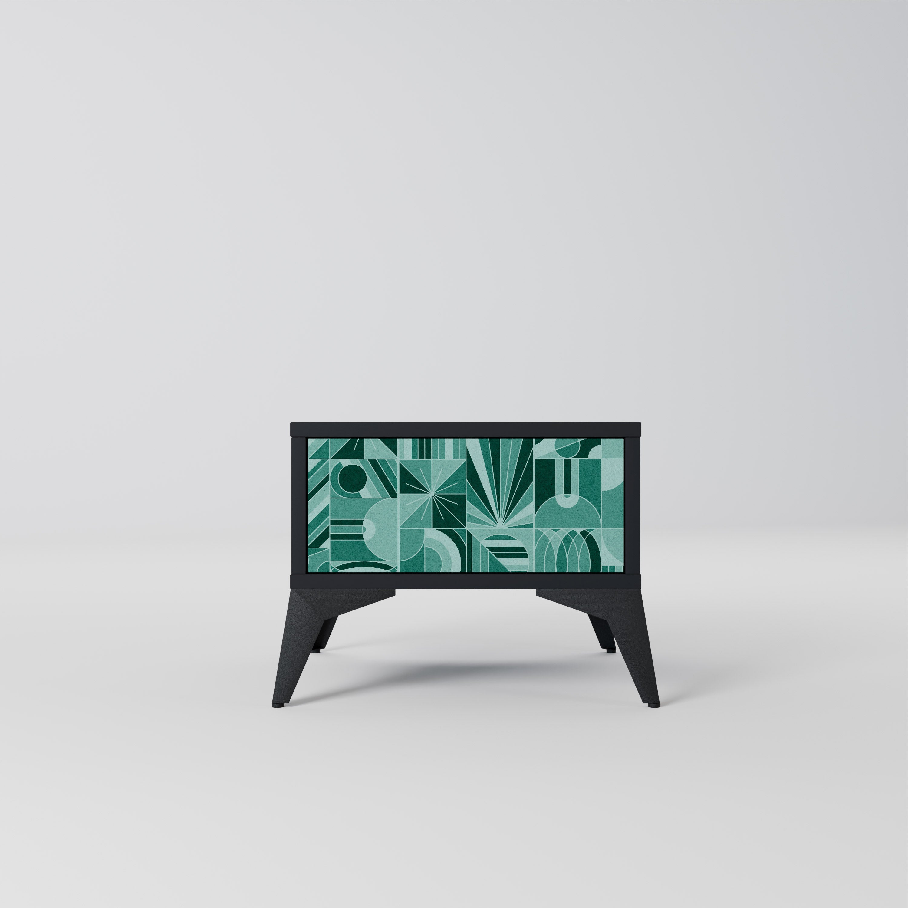 HARMONIC GRID Mesa de Cabeceira em Acabamento Preto