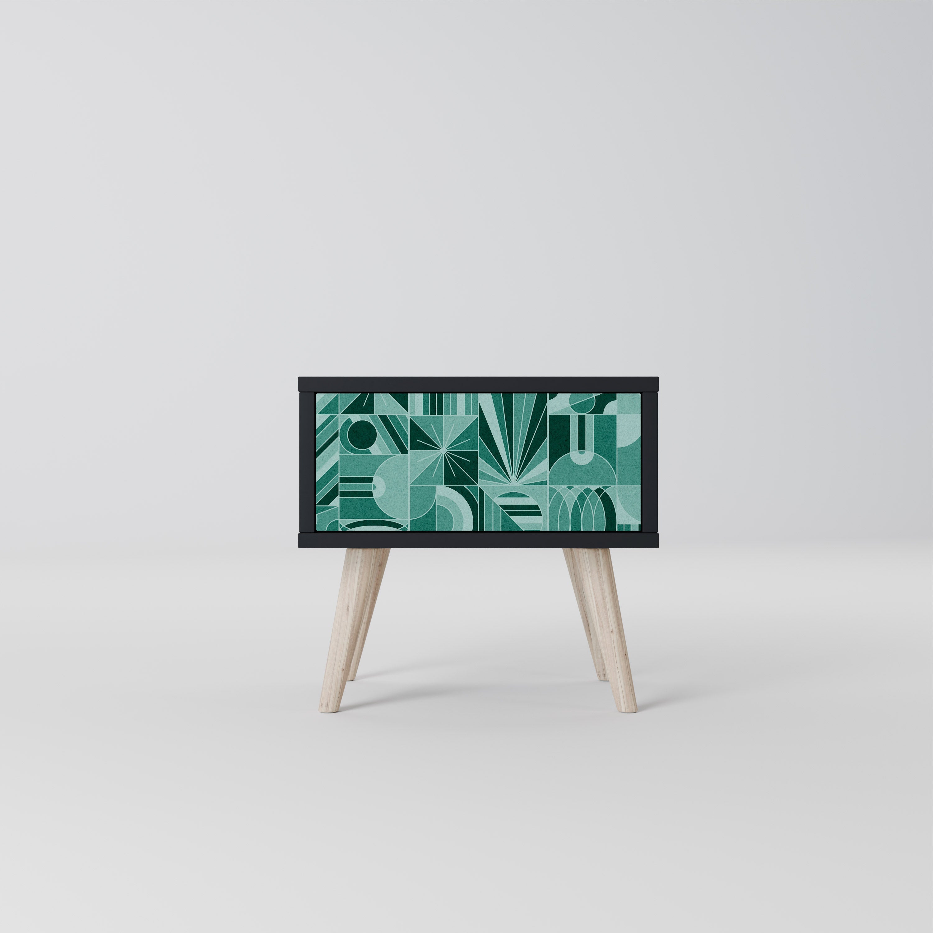 HARMONIC GRID Mesa de Cabeceira em Acabamento Preto