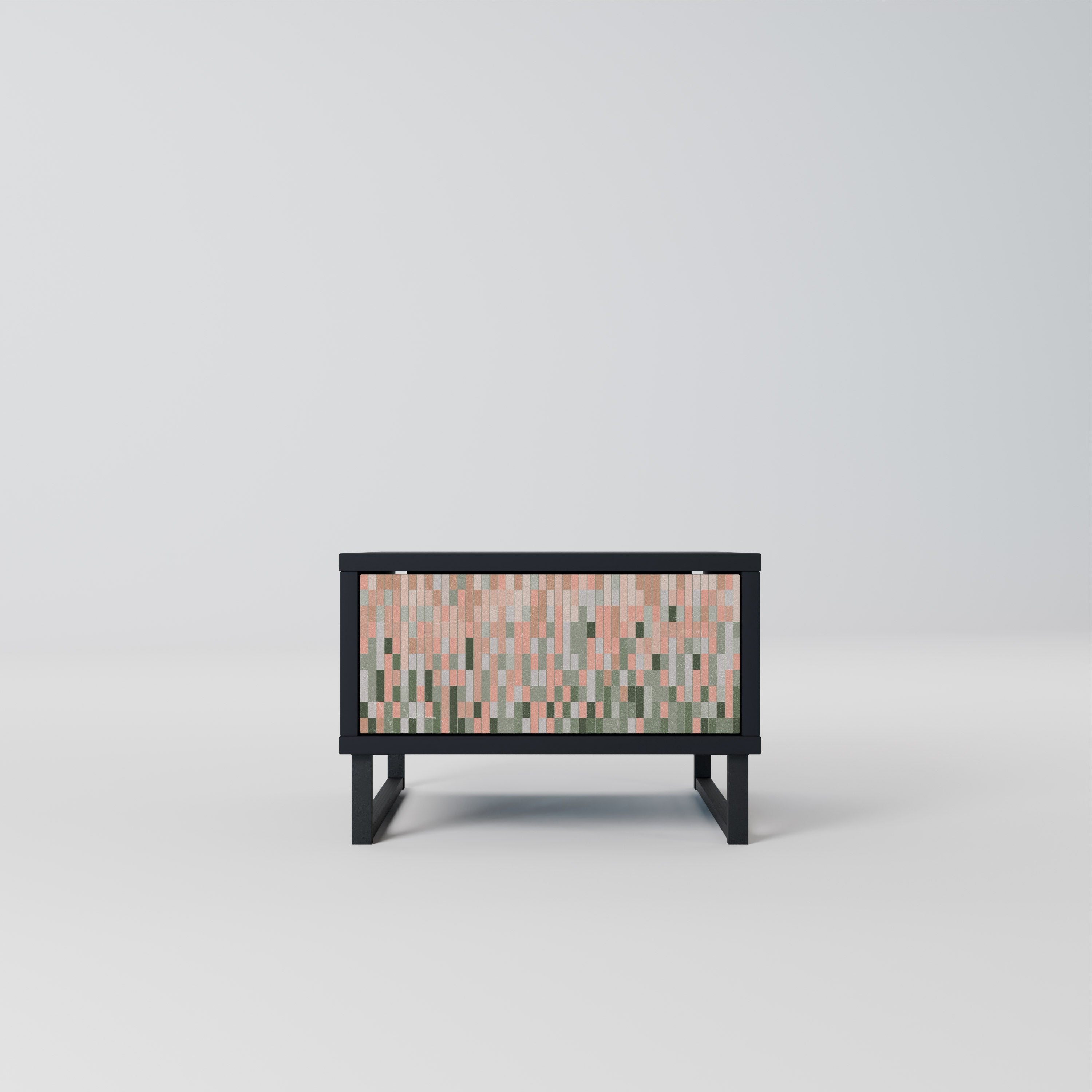 BUILDING THE FUTURE Mesa de Cabeceira em Acabamento Preto