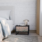 BUILDING THE FUTURE Mesa de Cabeceira em Acabamento Preto