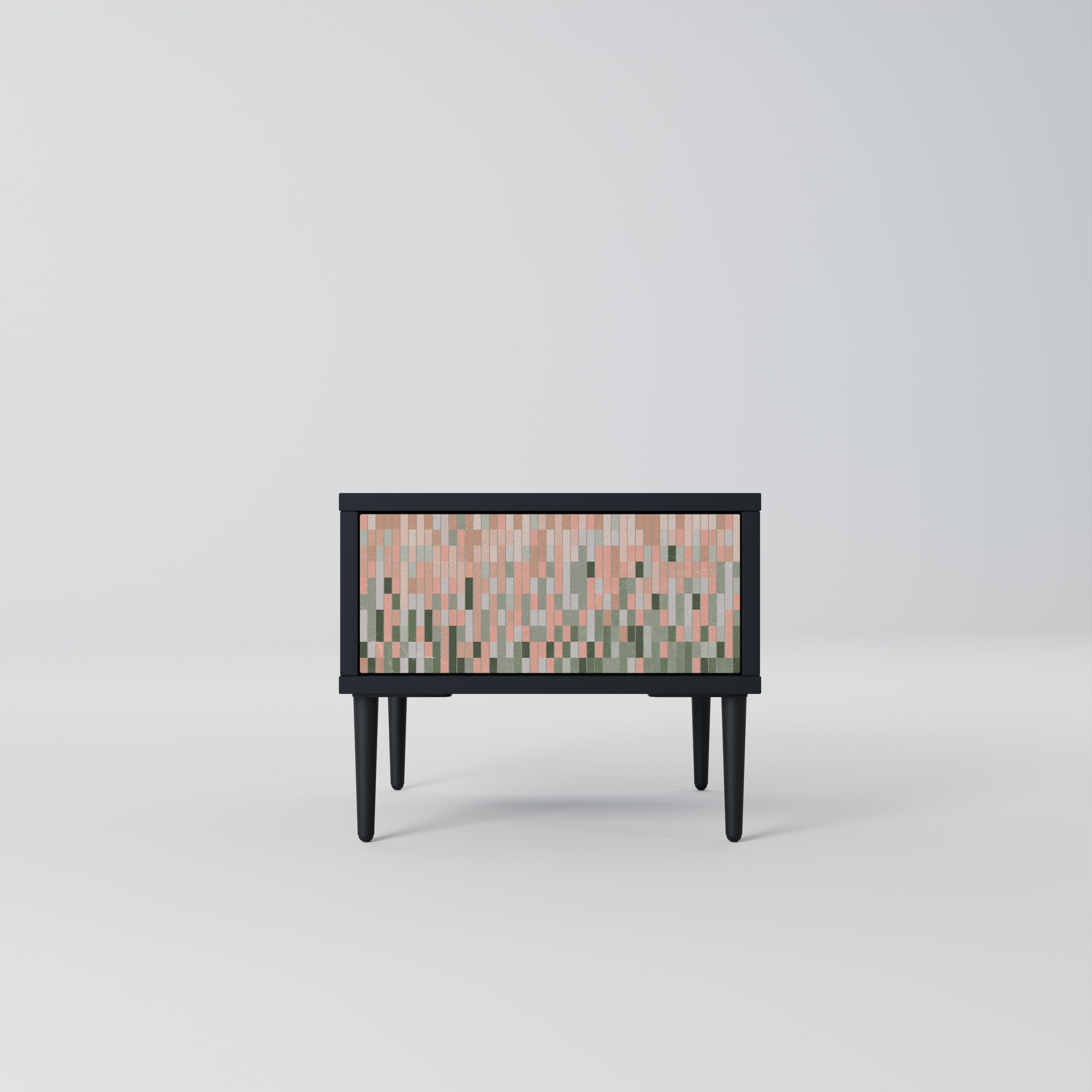 BUILDING THE FUTURE Mesa de Cabeceira em Acabamento Preto