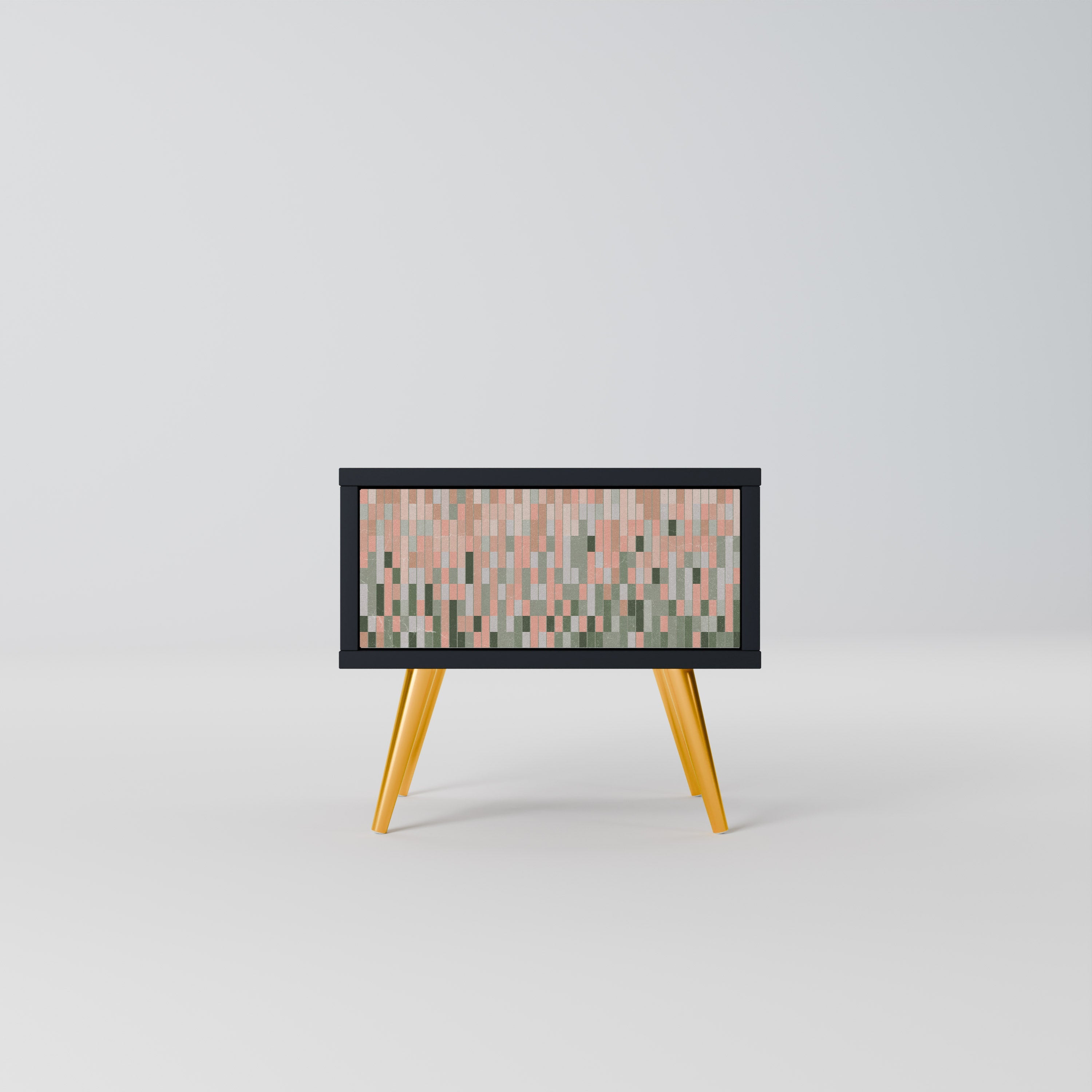 BUILDING THE FUTURE Mesa de Cabeceira em Acabamento Preto