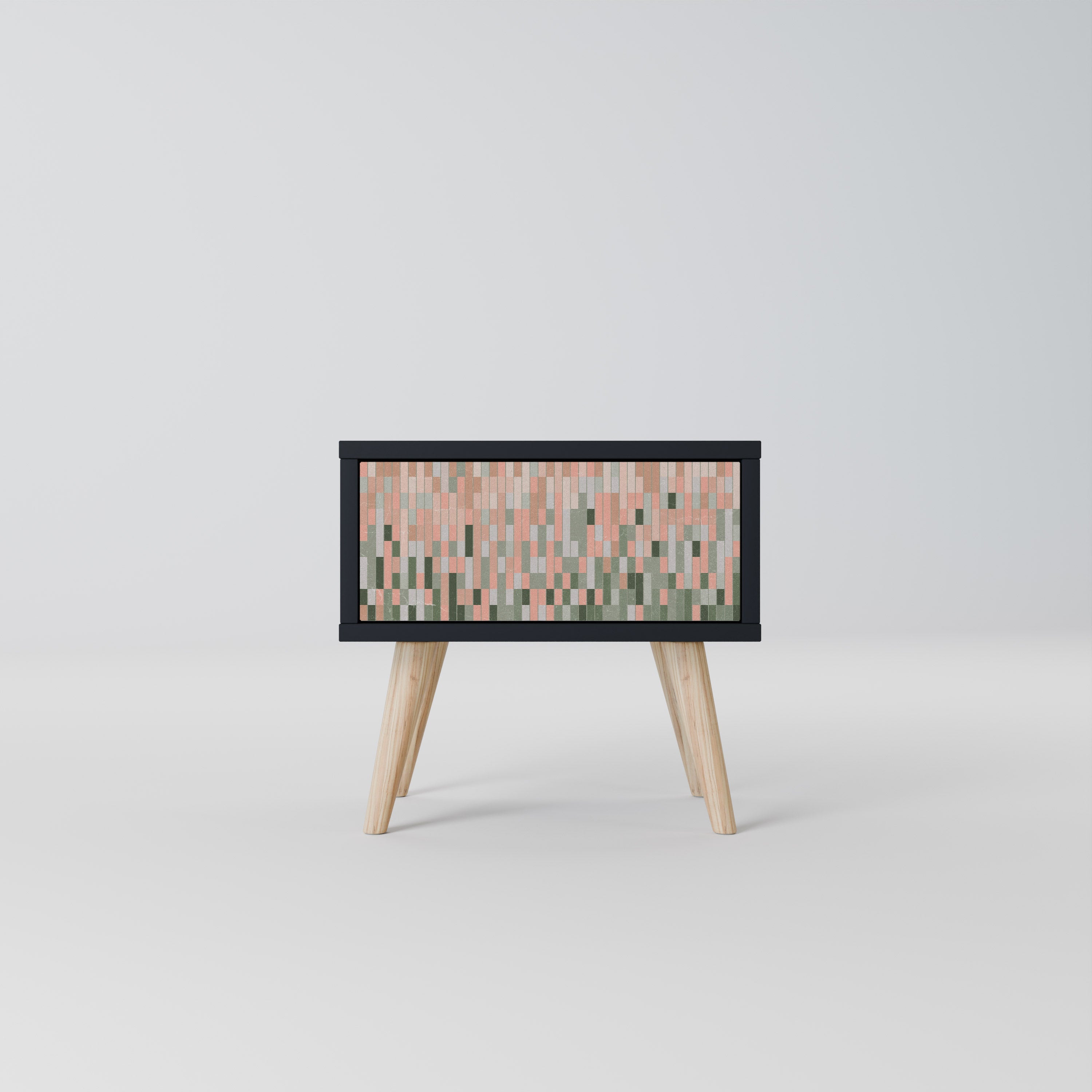 BUILDING THE FUTURE Mesa de Cabeceira em Acabamento Preto