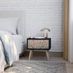 BUILDING THE FUTURE Mesa de Cabeceira em Acabamento Preto