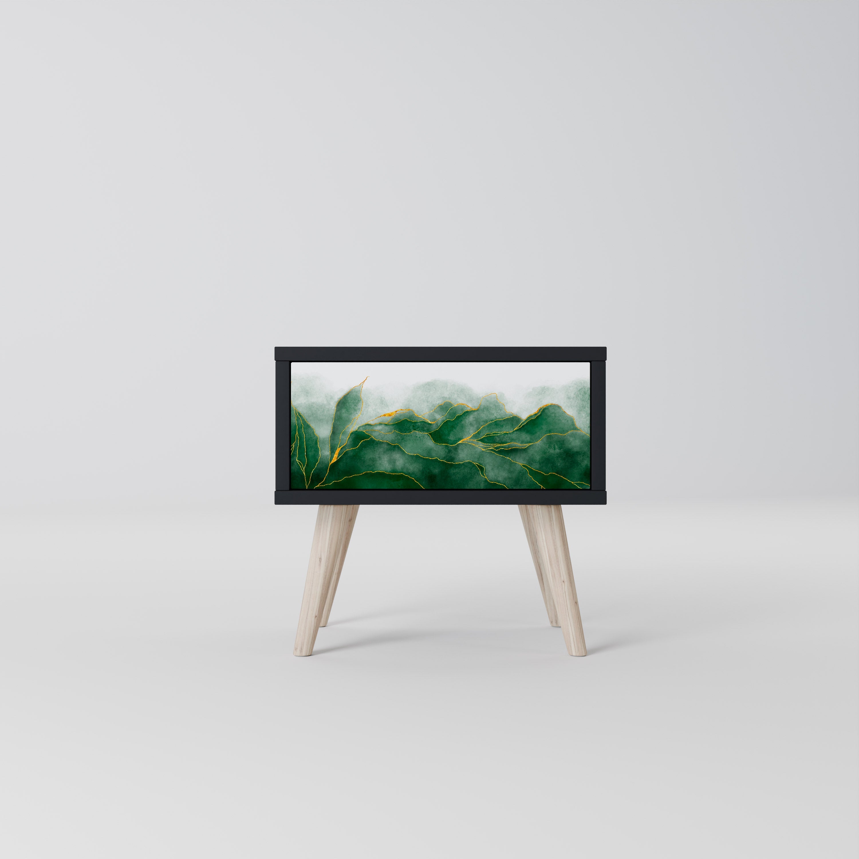 EXPENSIVE NATURE Mesa de Cabeceira em Acabamento Preto