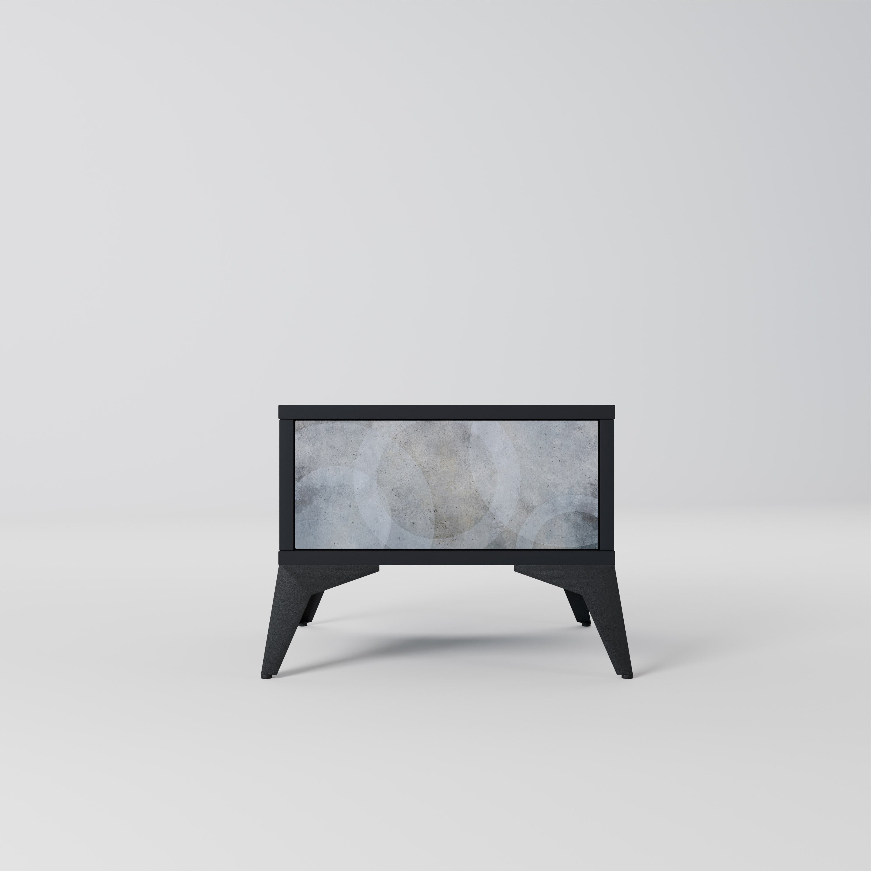 MUTED ARC Mesa de Cabeceira em Acabamento Preto