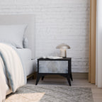 MUTED ARC Mesa de Cabeceira em Acabamento Preto