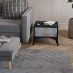 MUTED ARC Mesa de Cabeceira em Acabamento Preto