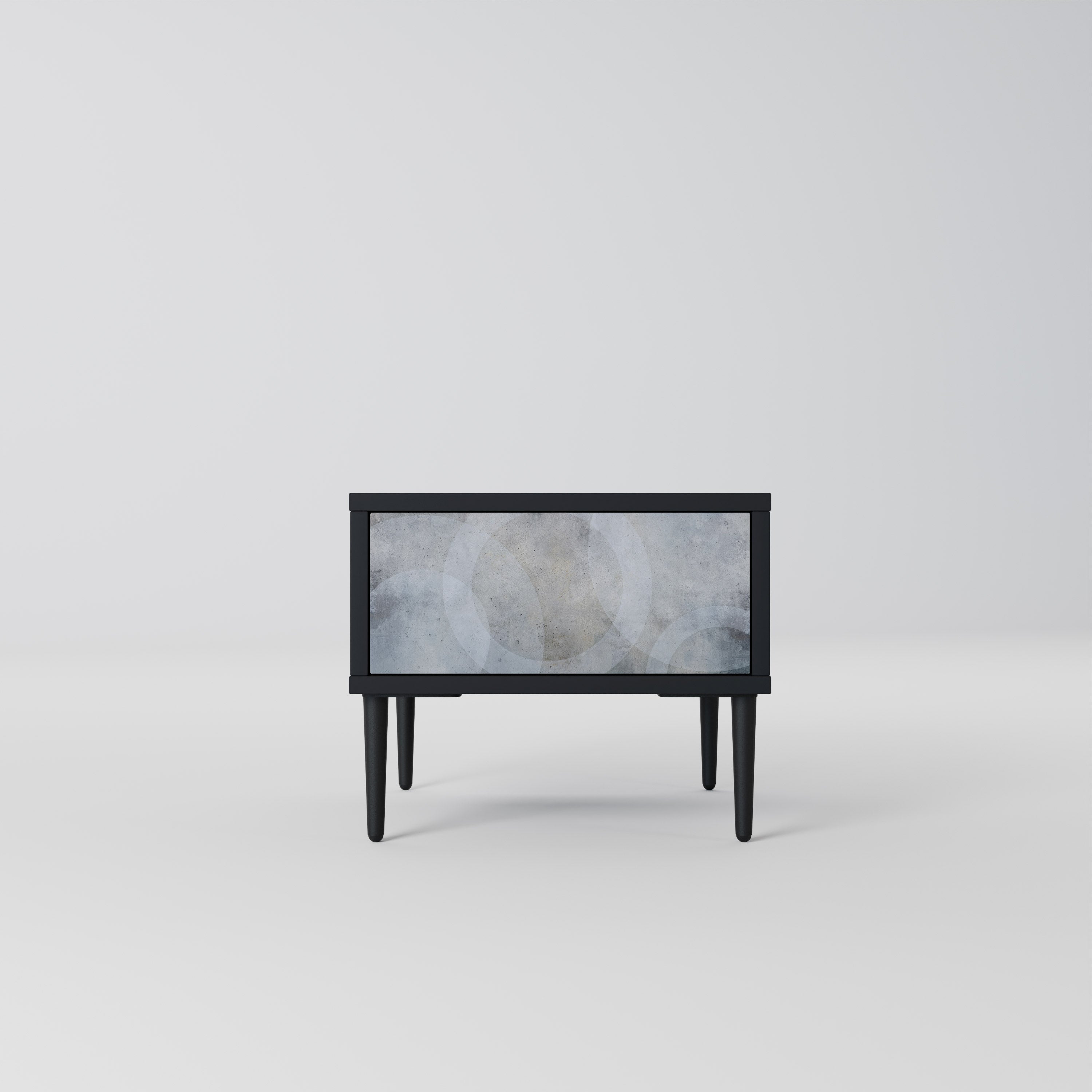 MUTED ARC Mesa de Cabeceira em Acabamento Preto