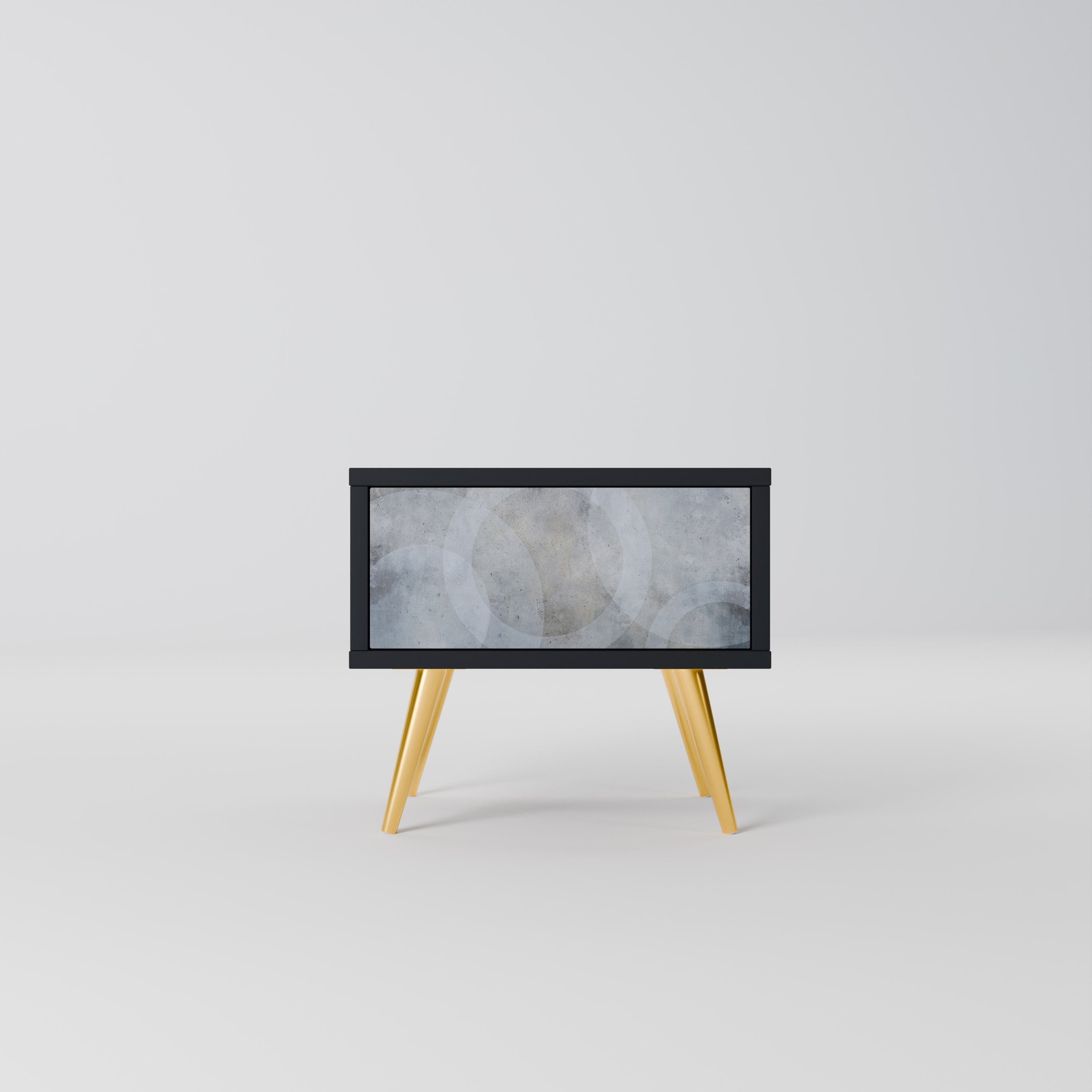 MUTED ARC Mesa de Cabeceira em Acabamento Preto