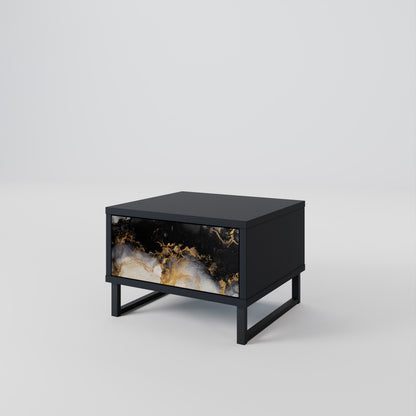 MARBLE OF TOMMORROW Mesa de Cabeceira com Gaveta