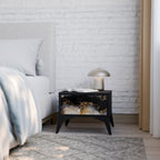 MARBLE OF TOMMORROW Mesa de Cabeceira em Acabamento Preto